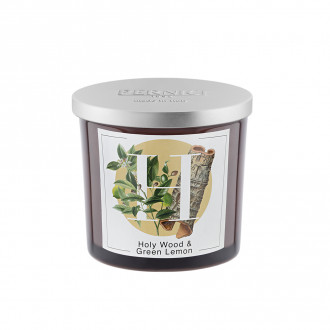 Ароматическая свеча HOLY WOOD & GREEN LEMON (Сандаловое дерево и Зеленый Лимон) 350 гр, Италия